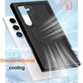 thumbnail image 2 of CCSmall for Samsung Galaxy S22 Plus Heat Dissipation Case with Magnetic Ring, Mesh Breathable Hollow Cellular Hole Slim Phone Case Cover for Samsung S22 Plus SR Black, 2 of 8
