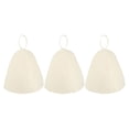 thumbnail image 1 of Miangastore 3Pcs Heat Insulation Sauna Hat Foldable Bathing Caps Felt Bathroom Hats, 1 of 8
