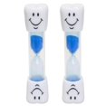 thumbnail image 1 of 2pcs Smile Toothbrush Timer Childrens Kids 2 Minute Sand Egg Time Teeth Brushing, 1 of 1