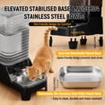 thumbnail image 4 of Marchul 7L Timed Automatic Cat Feeder with 8L Water Dispenser, Stainless Bowl & Patented Anti-Splash Faucet, 96 Portions 6 Meals Daily for Multi Dogs & Cats, 4 of 8