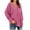Pinky, variant on Open Front Button Cardigan for Women V-Neck Button-up Shirts Winter Warm Long Sleeve Drop Shoulder Tops