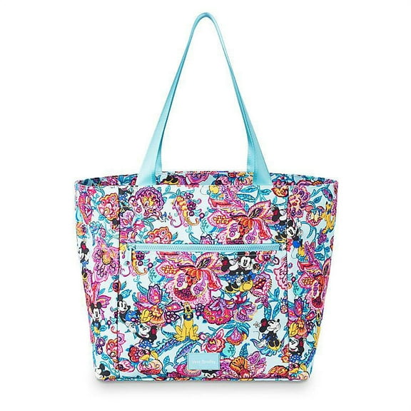 Disney Mickey Mouse and Friends Colorful Garden Drawstring Tote by Vera Bradley