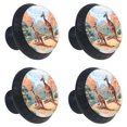 thumbnail image 2 of 4 Pcs Kangaroo Knobs for Kitchen Cabinet Cupboard Dresser Bookcase Drawer Pulls Handles Round Home Decor, 2 of 8