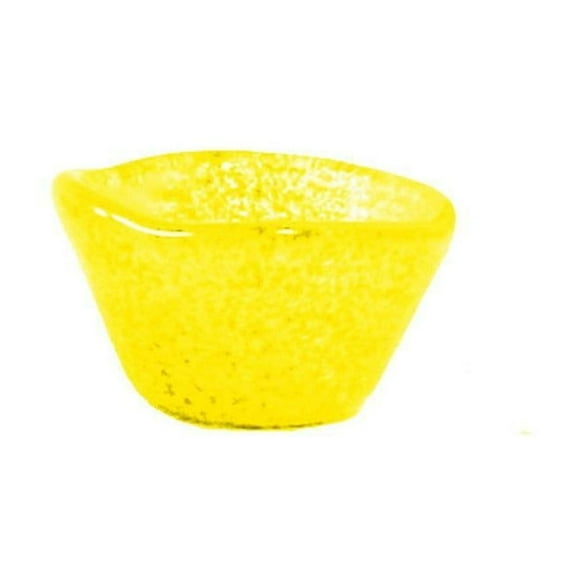 Glass Dinnerware dia.3.25" h:2" 4 oz. Round Yellow Glass Ramekin (Set of 4)