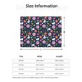 thumbnail image 5 of Fuzoiu Floral Rabbit Print Flannel Blanket,Throw Blanket,Flannel Home Decor,Fleece Bed Blankets,Cozy Soft Blanket for Bed, Sofa, Camping, and Travel-80"x60", 5 of 6