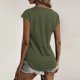thumbnail image 5 of Blusa superior sexy de manga corta con retazos de encaje con cuello en V de verano para mujer Fridja  bn4135, 5 of 9