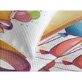 thumbnail image 4 of Ambesonne Colorful Quilted Bedspread Set 3 Pcs, Vintage Birthday, Queen Size, Multicolor, 4 of 5