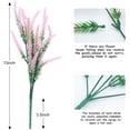 thumbnail image 4 of 12 Bundles Artificial Flowers Lavender Plant Fake Flower for Outdoor Wedding Garden Home Kitchen Table Centerpieces Decoration Purple Flowers, 4 of 5