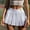 White, variant on Mingw Athletic Skirt for Women Women's Sexy Cute Pattern Skirt Thin Sexy Short Side Zipper Pleated Skirt No Ride-Up Design