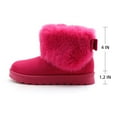 thumbnail image 2 of GJPBGK Women Winter Warm Snow Boots Faux Fur Lined Suede Pull-On Platform Ankle Boots Cozy Outdoor Casual Footwear, 2 of 9