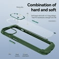 thumbnail image 3 of ELEHOLD Rugged Clear Case for iPhone 15 Plus Hybrid Hard PC Crystal Clear Back+Soft TPU Shockproof Design Slim Lightweight iPhone 15 Plus Case Support Wireless Charging - Armygreen, 3 of 8