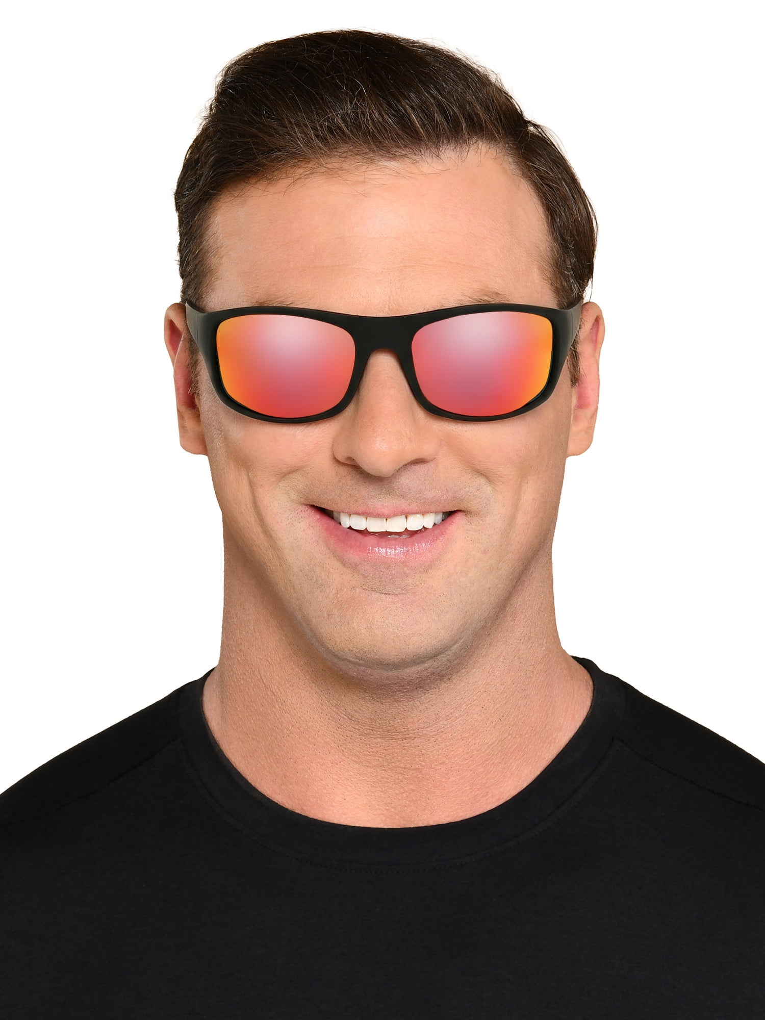 Panama Jack® x Foster Grant® Black Rectangle Men's Sunglasses with