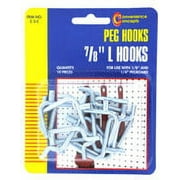 Convenience Concepts SC-2C 7/8 L Pegboard Hooks 10 Count