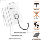 thumbnail image 3 of Ganchos adhesivos grandes para colgar batas y toallas resistentes de 22 libras, ganchos de pared adhesivos impermeables para el hogar, la oficina, paquete de 6, 3 of 5