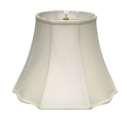 12" White Octagon Monay Shantung Lampshade