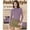 Purple, variant on UTSJKR Mock Turtle Necks Tops for Women Long Sleeve Ribbed Shirts Thermal Slim Fit Lightweight Undershirts Brown S