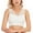 White, variant on Women's Plus Size Padded Sports Bras Seamless Sexy Deep V Neck Lace Bralettes Tank Tops for Fitness Yoga Gym