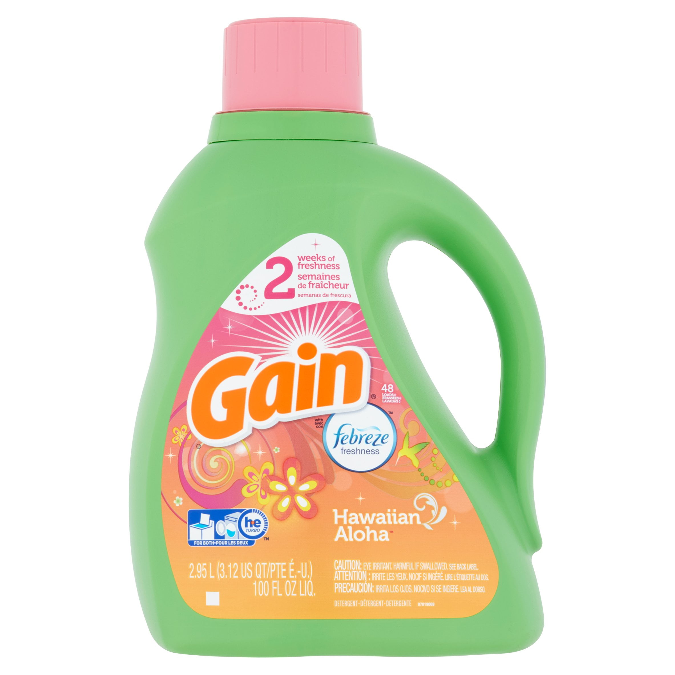 Gain Liquid Laundry Detergent, Hawaiian Aloha, 48 Loads 100 fl oz eBay