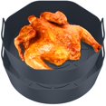 thumbnail image 1 of 2Pcs Friteuse à Air Chaud Pot en Silicone avec Poignée Réutilisable Air Friteuse Doublure Résistant à la Chaleur Friteuse à Air Panier en Silicone Cuisson P, 1 of 10