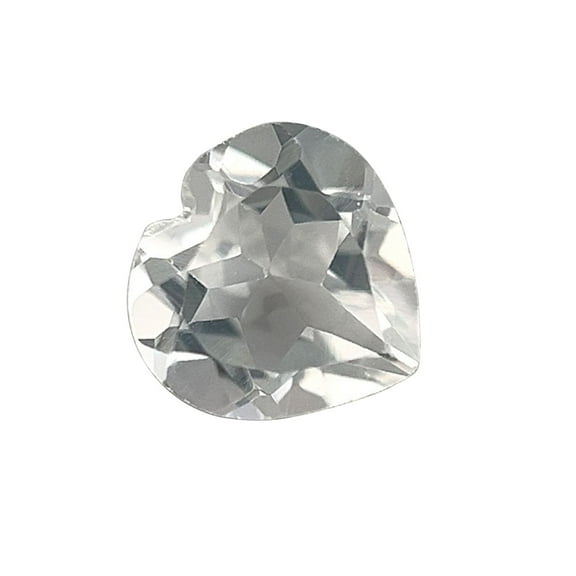 Certified Genuine 0.75 Carat White Topaz Heart Shape Brilliant Cut 6 mm Loose Gemstone April Birthstone