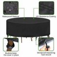 thumbnail image 5 of Cubierta Redonda para Mesa De Jardín Lona Jardín Al Aire Libre Sala De Estar Impermeable Anti-UV Oxford Funda Robusta para Mesa Y Silla De Jardín ?230X100CM, 5 of 5
