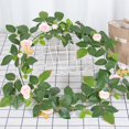 thumbnail image 4 of COM1950s Living Room Plants, Simulated Rose Living Room Ceiling Decoration, Plastic Simulation Winding Plant 130Cm, 4 of 6