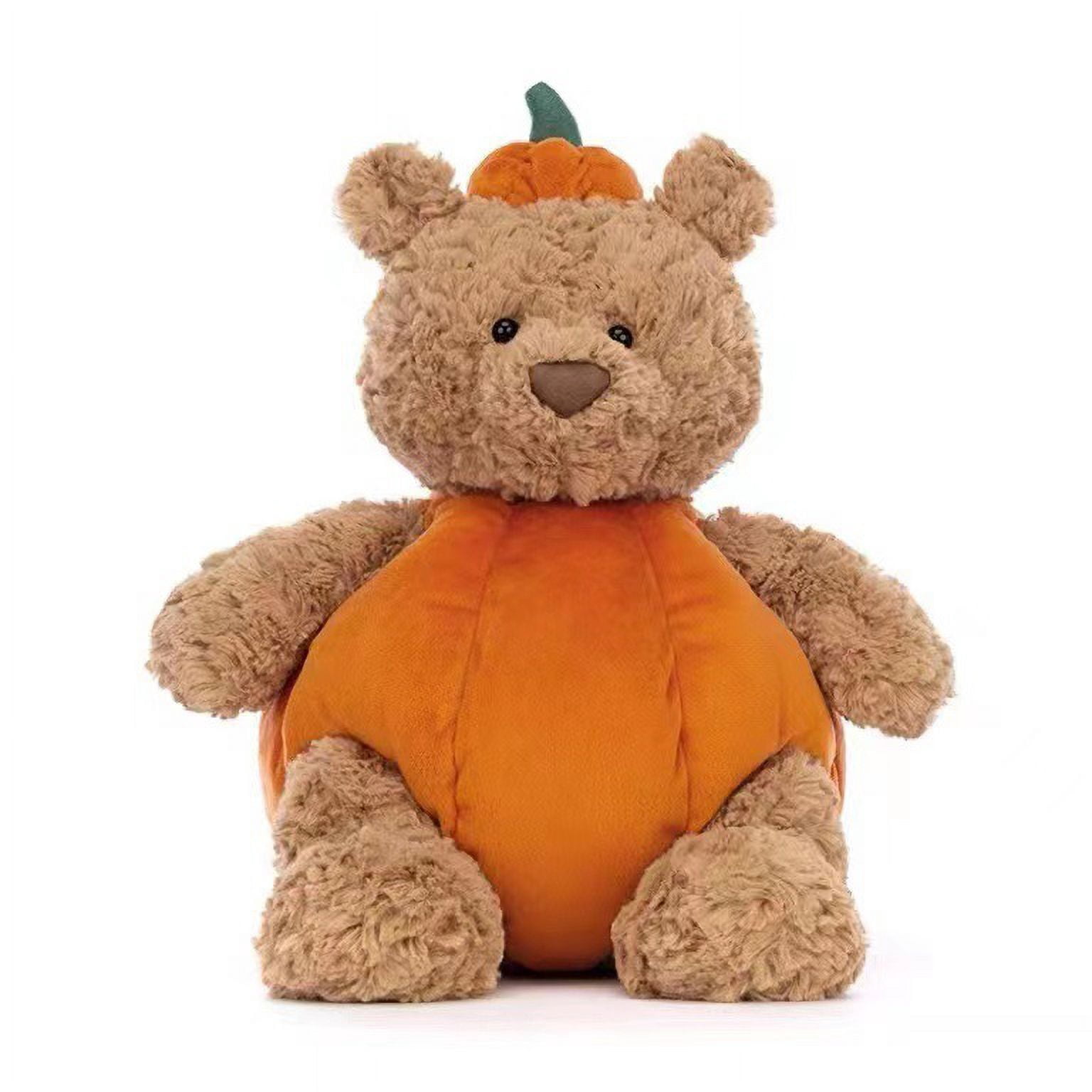 MEETOO Soft Stuffed Animals & Plush Toys, Halloween Pumpkin Plush Bear