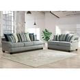 thumbnail image 2 of Furniture of America Furze Transitional Chenille Upholstered Sofa in Gray, 2 of 2