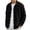 Black, variant on MXALUOB Men's Corduroy Jackets Button Front Textured Shirt Jacket with Chest Pocket Turn Down Collar Long Sleeve Casual Overshirt