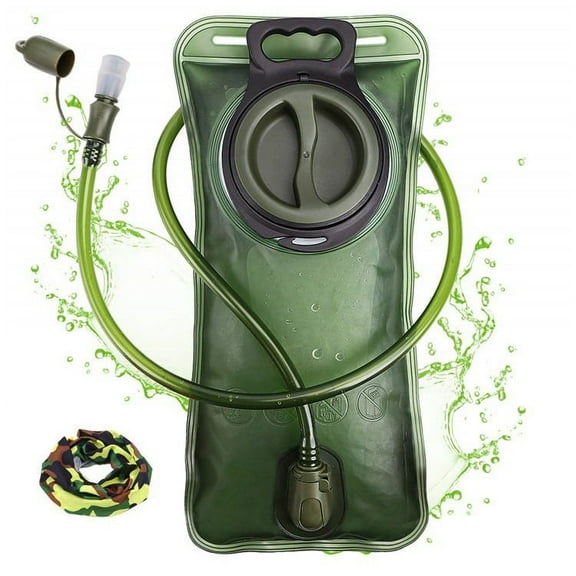 Hydration Bladder, 2L Water Bladder for Hiking Backpack Leak Proof Water Reservoir Storage Bag, Hydration Pack for Camping Cycling Running