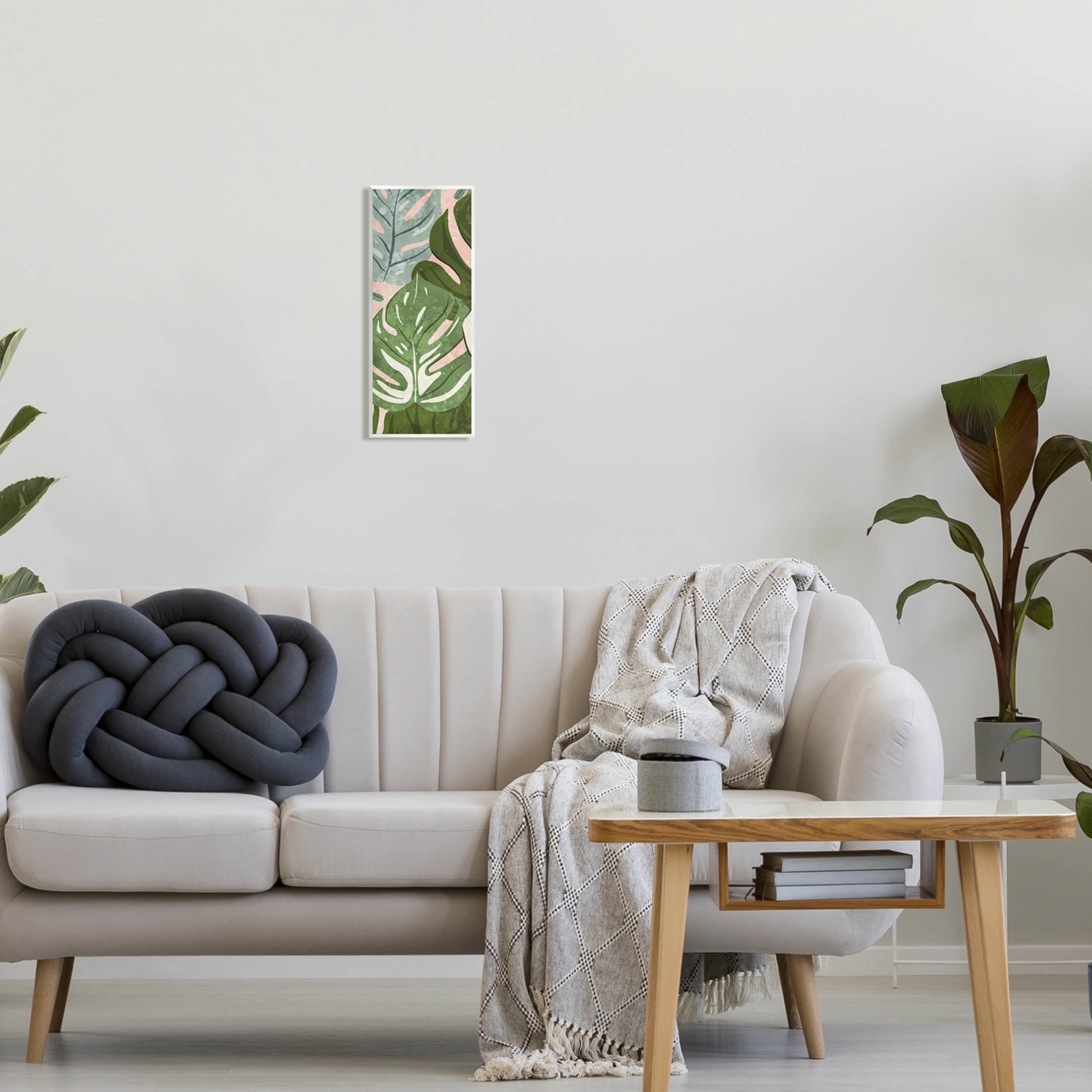 Varied Monstera Leaf Pattern Botanical & Floral Graphic Art Unframed Art Print Wall Art