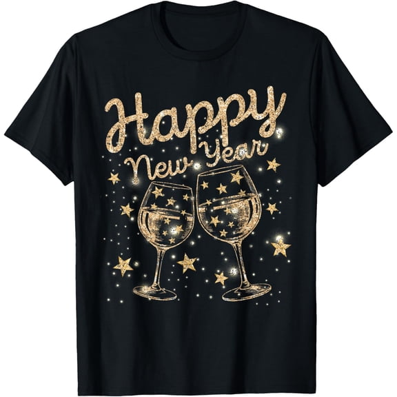 Happy New Year Champagne New Years Men Women T-Shirt Shirts