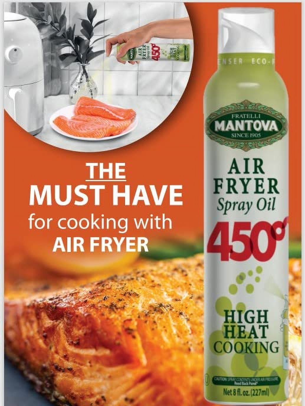 Mantova Air Fryer Olive Oil 450 8 oz (Pack Of 6)