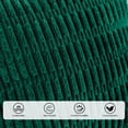 thumbnail image 4 of Juego de 2 fundas de almohada decorativas Softalker, 45 x 45 cm, color verde pana, 4 of 7