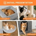 thumbnail image 7 of Cat Tree with Litter Box Enclosure, 2-in-1 Modern Cat Tower with Scratching Posts, Multiple Platform and Large Condo, Multilevel Indoor Kitten House, Rustic Brown, 7 of 7