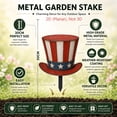 thumbnail image 4 of 4th of July Decoration Metal Yard Stake, 12" Outdoor Garden Decor Rustproof Metal Ornament for Patio Front Porch Flag Memorial Day Veterans Day Holiday Decorations, 4 of 8
