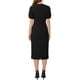 thumbnail image 3 of VESTIDO FORMAL DE MUJER INSPIRE CHIC CON MANGAS ABULLONADAS Y CUELLO REDONDO CON ABERTURA, VESTIDOS PENCILES MIDI M NEGRO, 3 of 6