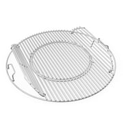 Only Fire Double-Side Hinged Cooking Grate for Weber 22" Charcoal Kettle Grills, Gourmet BBQ System Stainless Steel Grill Grate