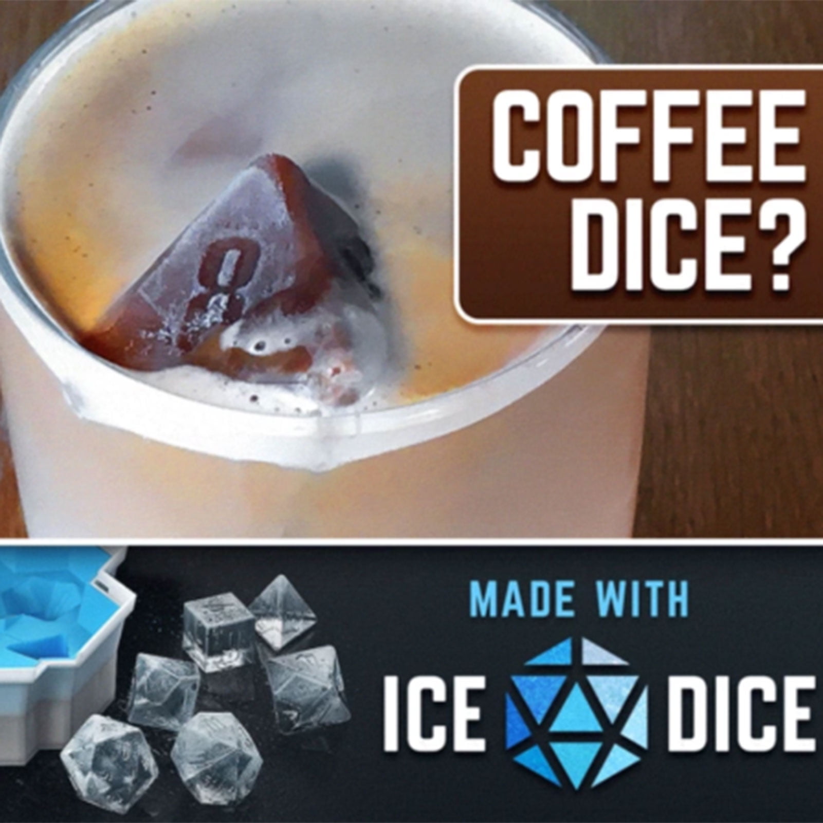 VEAREAR Ice Mold Dice Shape 7 Cavity Food Grade Non-stick Ice Cube