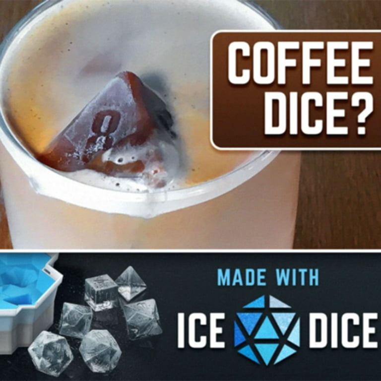 Dice Shape Ice Cube Tray, DND Dice Ice Cube Mold, Ice Cube Mold for  Dungeons and Dragons, Ice Cube Molds for Baking, Whiske 