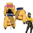 thumbnail image 2 of Disfraz de mujer VALORANT Killjoy Cosplay Fantasia Disfraz Chaqueta amarilla Abrigo Trajes Mochila Traje de fiesta de carnaval de Halloween, 2 of 5