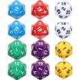 thumbnail image 3 of EeaseCA 12pcs Game Dice 20 Sided Dice Tabletop Dice Multipurpose 1-20 Board Game Dice, 3 of 7