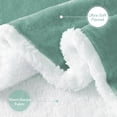 thumbnail image 3 of Manta eléctrica STHYTON, tamaño doble, franela verde y sherpa, 3 of 8