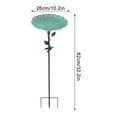 thumbnail image 4 of Uxgjfwu Vintage Bird Bath for Garden Outdoor, 30 Inch Standing Bird Water Feeder Bowl Wild Birds Decoration, 4 of 9