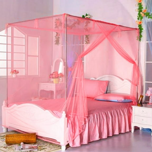 Soumake Bed Dome Mosquito Netting Canopy Breathable Mesh Design Simple Installation Single Bed Canopy Curtain Mosquito Net
