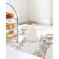 thumbnail image 4 of Easter Eggs Kitchen Dish Towels for Drying Dishes Set of 2, Spring Flowers Eucalyptus Leaves Wooden Grain Waffle Weave Microfiber Hand Tea Bathroom Towels Quick Dry & Absorbent Towel 12x12, 4 of 7