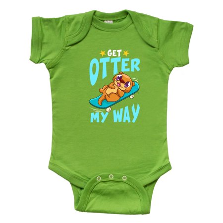 

Inktastic Otter Cute Kids Skateboarding Gift Baby Boy or Baby Girl Bodysuit