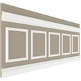 thumbnail image 5 of Ekena millwork 94 1/2"L (Adjustable 36"H to 40"H) Ashford Square Panel Traditional Wainscot Paneling Kit, 5 of 10