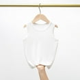 thumbnail image 2 of Ahuyic Summer Toddler Kids' Casual Blouse, Solid Color Loose Sleeveless Top For Girls And Boys,Children's Summer Casual And Comfortable Sleeveless Top Breathable Round Neck Tank Top Bottoms, 2 of 5
