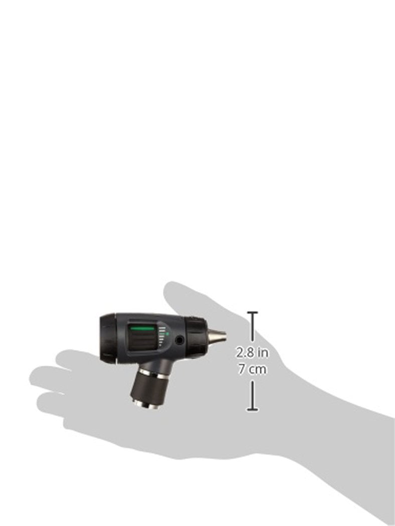 Welch Allyn 23820 MacroView 3.5 V Halogen HPX Fiber-Optic Otoscope with Throat Illuminator, Reusable Ear Specula